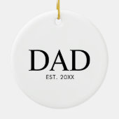 Classic Modern Dad Keramik Ornament (Hinten)