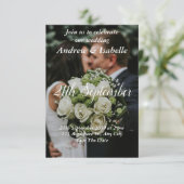 Classic Modern Elegante Hochzeit Minimalistisch ei Dankeskarte (Stehend Vorderseite)