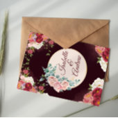 Classic Modern Elegantes Floral Wedding Einfaches Einladung