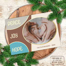 Classic Modern Frohen Festtage Goldene Foil Holida Folien Feiertagskarte