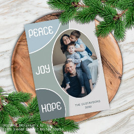 Classic Modern Frohen Festtage Silver Gold Folien Feiertagskarte