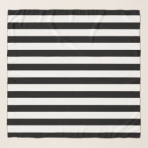 Classic Modern Horizontal Striped Black and White