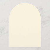 Classic Modern Ivory Birds Romantic Wedding Arch Einladung (Rückseite)