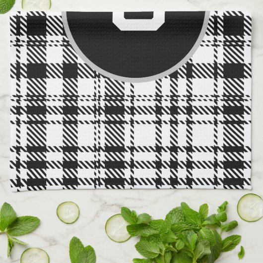 Classic Modern Kariert Geschirrtuch (Gefaltet)