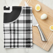 Classic Modern Kariert Geschirrtuch (Viertel Falte)