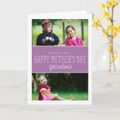 Classic & Modern Mother's Day Foto Card Karte (Gelbe Blume)