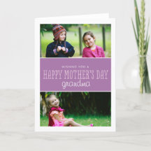 Classic & Modern Mother's Day Foto Card