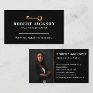 Classic Modern Realtor Business Card Visitenkarte