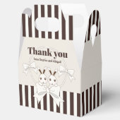 Classic Modern Stripe Niedlich Twin Bunny Girl Par Geschenkschachtel (Geöffnet)