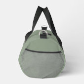 Classic Modern Stylish Sage Green White Monogram Duffle Bag (Rechts)