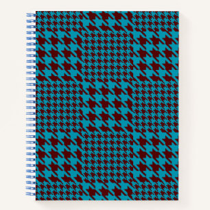 Classic Modern Tatan Kariert Blue & Brown Notizblock