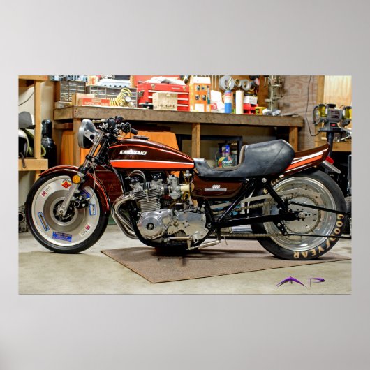 Classic Modified Z1 Dragbike Poster bis zu 60"x40" (Vorne)