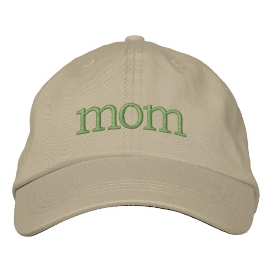 Classic "MOM" Embroidered Ball Cap Bestickte Baseballkappe (Vorderseite)