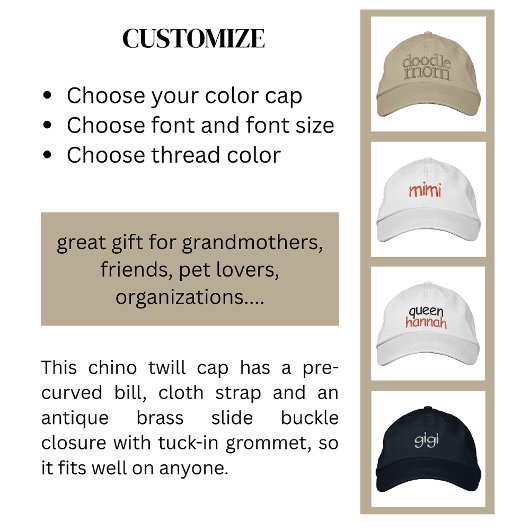 Classic "MOM" Embroidered Ball Cap Bestickte Baseballkappe