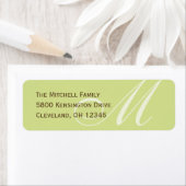 Classic Monogram Address Labels - Limon (Insitu)