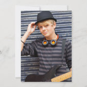 Classic Monogram Alphabet I Foto Graduation Party Einladung (Rückseite)