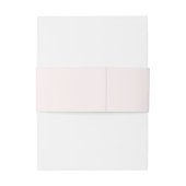 Classic Monogram Blush Pink Blue Wedding Einladungsbanderole (Rückseitenbeispiel)