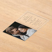 Classic Monogram Elegant Foto Wedding Acryleinladungen (Ablage )