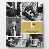 Classic Monogram Gold Blocks 5 Foto Abschluss Fotoplatte (Vorderseite)