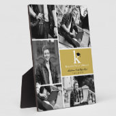 Classic Monogram Gold Blocks 5 Foto Abschluss Fotoplatte (Seite)