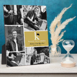 Classic Monogram Gold Blocks 5 Foto Abschluss Fotoplatte