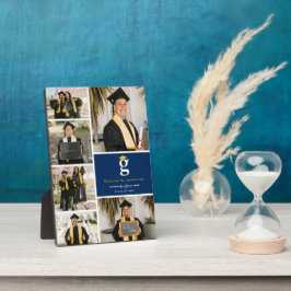 Classic Monogram Gold Blocks 6 Foto Abschluss Fotoplatte