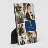 Classic Monogram Gold Blocks 6 Foto Abschluss Fotoplatte (Seite)