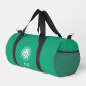 Classic Monogram Individuelle Name Green Duffle Bag (Rechte Ecke)