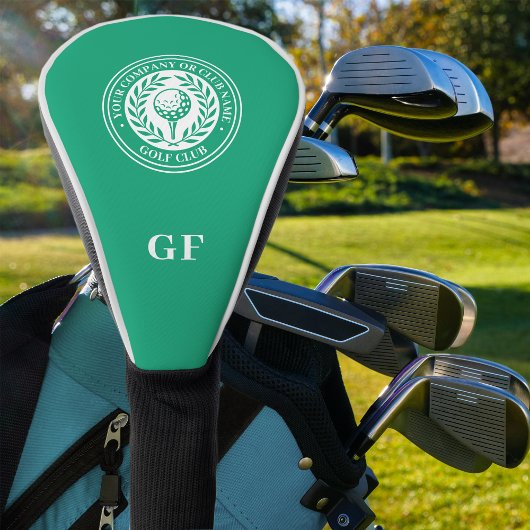 Classic Monogram Individuelle Name Green Golf Headcover