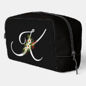 Classic monogram  initial red flower mother gift waschbeutel (Rechte Ecke)