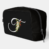 Classic monogram  initial red flower mother gift waschbeutel (Rechte Ecke)