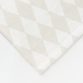 Classic Monogram INITIALS Harlequin Diamonds Chic Fleecedecke (Ecke)