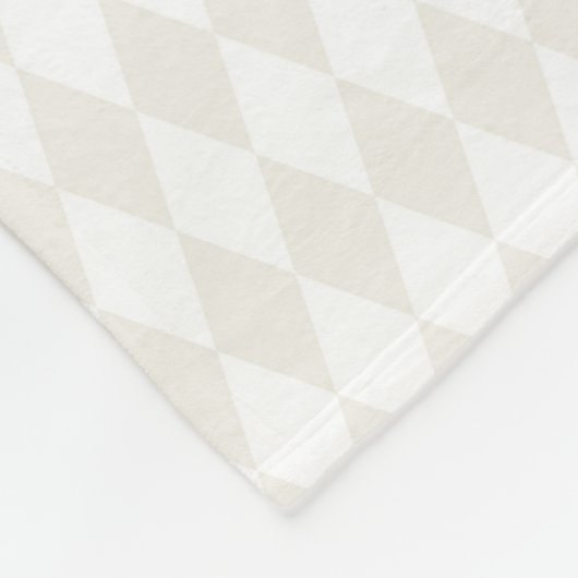 Classic Monogram INITIALS Harlequin Diamonds Chic Fleecedecke (Ecke)