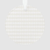 Classic Monogram INITIALS Schwarz-weiß Beige Chic Ornament (Rückseite)