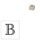 Classic Monogram Letter B 1 Zoll Briefmarke Gummistempel (Stempel)