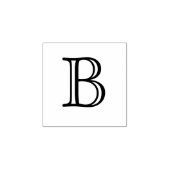 Classic Monogram Letter B 1 Zoll Briefmarke Gummistempel (Prägung)
