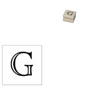 Classic Monogram Letter G 1 Inch Briefmarke Gummistempel (Stempel)