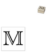 Classic Monogram Letter M 1 Zoll Briefmarke Gummistempel (Stempel)