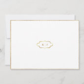 CLASSIC MONOGRAM & ROMANTIC CALLIGRAPY DANKEN DANKESKARTE (Rückseite)