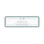 Classic Monogram Smoke Green Border Address (Vorne)