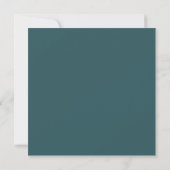 Classic Monogram Smoke Green Border Stationery Mitteilungskarte (Rückseite)