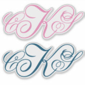 Classic Monogram Stickers | Erstkennzeichnungen Aufkleber (Vorderseite)