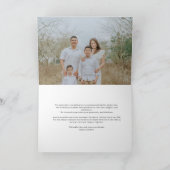 Classic Monogram Wedding Dankeskarte (Innenseite)