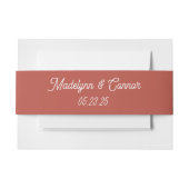 Classic Monogram Wedding Invitation Bly Band (Vorderseite Beispiel)