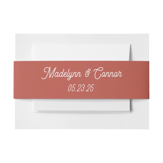 Classic Monogram Wedding Invitation Bly Band (Vorderseite Beispiel)