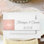 Classic Monogram Wedding Invitation Bly Band
