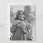 Classic Monogram Wreath Wappen Elegante Hochzeit Save The Date (Rückseite)