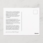 Classic Monogram Wreath Wappen Holiday Postkarte (Rückseite)