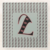Classic Monogram Z Glasuntersetzer (Vorderseite)
