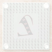 Classic Monogram Z Glasuntersetzer (Rückseite)